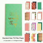 Lovedoki 2018 diary Refill for Midori Travelers notebook dokibook standard size journal planner filler papers school stationery